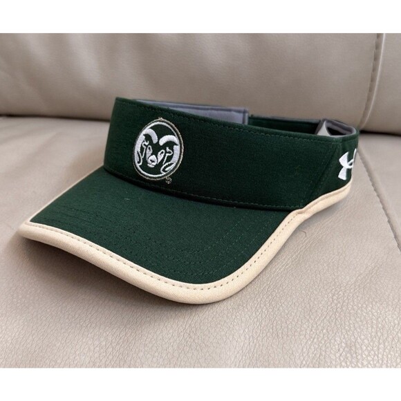 Colorado Rams Visor Hat Under Armour Green Adjustable NWOT - Picture 1 of 5
